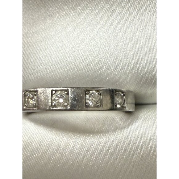 Bvlgari Platinum Diamond Band Ring With Original Box & Packaging - Picture 9 of 10